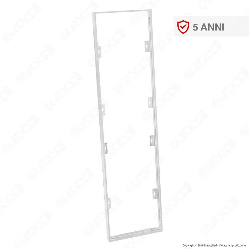 V-Tac Supporto in Metallo con Clip per Montaggio Esterno Pannelli LED 120x30 - SKU 8158