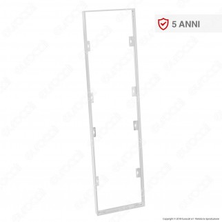 V-Tac Supporto in Metallo con Clip per Montaggio Esterno Pannelli LED 120x30 - SKU 8158