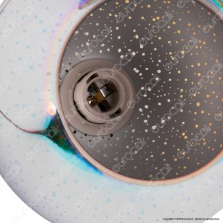 V-Tac VT-7206 Lampadario a Sospensione in Vetro Effetto 3D con Portalampada per Lampadine E27 - SKU 40121