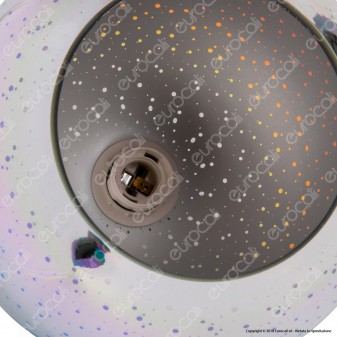 V-Tac VT-7256 Lampadario a Sospensione in Vetro Effetto 3D con Portalampada per Lampadine E27 - SKU 40131