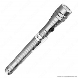 Velamp Lampada da Ispezione LED Torcia Allungabile a Batteria Colore