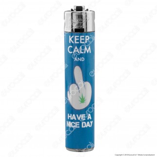 Atomic Festival Accendino Maxi Ricaricabile Fantasia Keep Calm - Serie di 4 Accendini