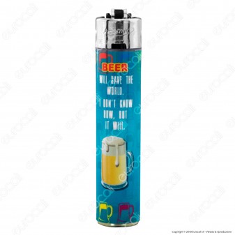 Atomic Festival Accendino Maxi Ricaricabile Fantasia Fresh Beer - Serie di 4 Accendini