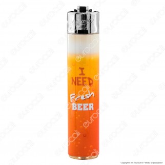 Atomic Festival Accendino Maxi Ricaricabile Fantasia Fresh Beer - Serie di 4 Accendini