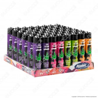 Atomic Festival Accendino Maxi Ricaricabile Fantasia Variety - Box da 48 Accendini