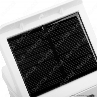 Life Lampada da Muro LED 3W con Pannello Solare e Sensore Colore Bianco - mod. 39.920315C