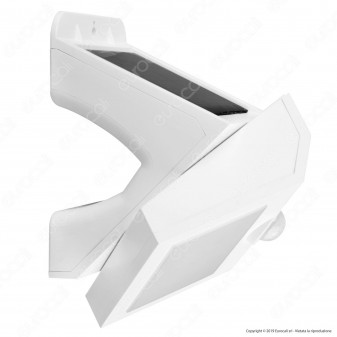 Life Lampada da Muro LED 3W con Pannello Solare e Sensore Colore Bianco - mod. 39.920315C