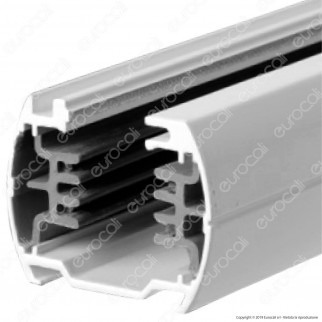 V-Tac Binario a 4 Poli in Alluminio Track Light Colore Bianco