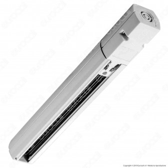 V-Tac Binario a 4 Poli in Alluminio Track Light Colore Bianco Lunghezza 2 Metri - SKU 9955