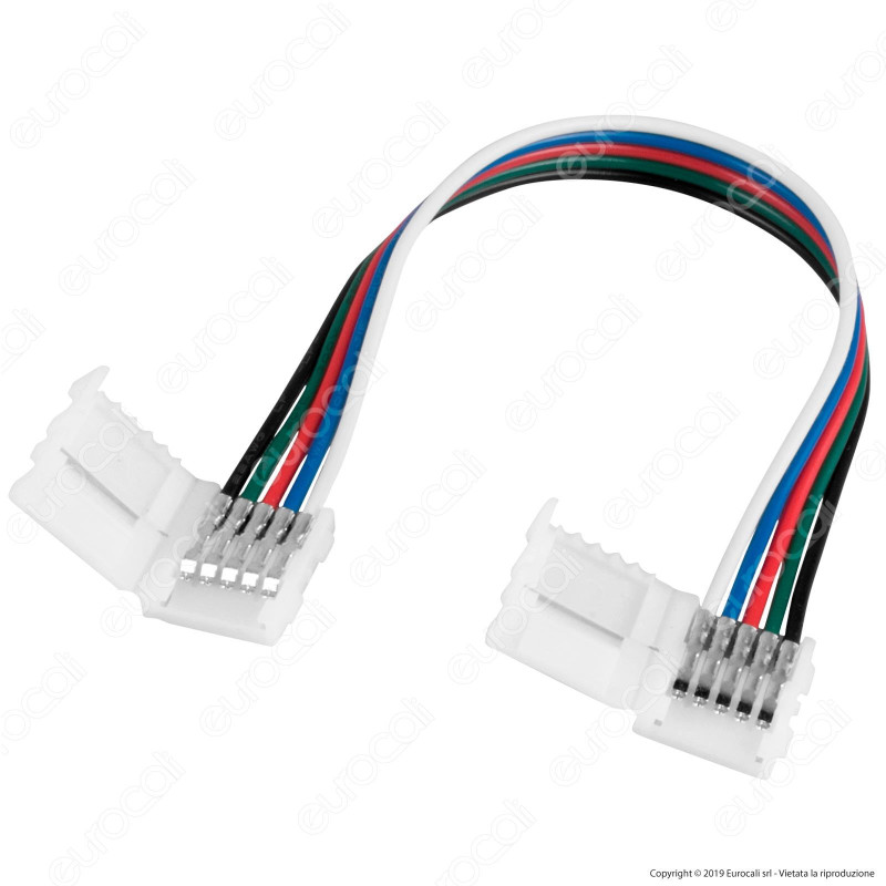 Connettore Flessibile per Strisce LED Multicolore RGB 5050 Clip 5 Pin - SKU 2587