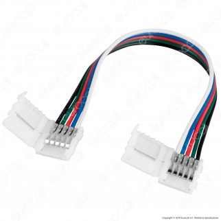 Connettore Flessibile per Strisce LED Multicolore RGB 5050 Clip 5 Pin - SKU 2587