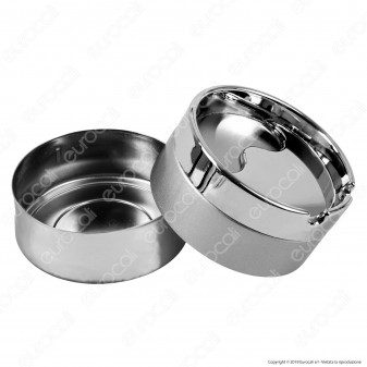 Atomic Posacenere Grigio da Tavolo in Metallo