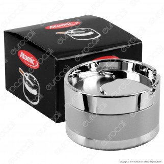 Atomic Posacenere Grigio da Tavolo in Metallo