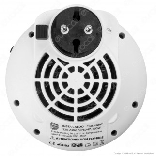 Intergross Insta Caldo Mini Stufetta da Parete con Telecomando