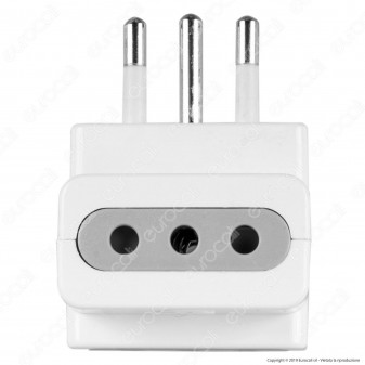 V-Tac Multipresa Adattatore Triplo con Prese 10A - SKU 8721