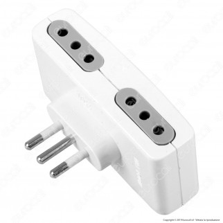 V-Tac Multipresa Adattatore Quadruplo con Prese 10A - SKU 8725