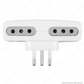 V-Tac Multipresa Adattatore Quadruplo con Prese 10A - SKU 8725