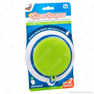 Intergross Super Spugna in Silicone Multiuso - Confezione da 2 Spugnette