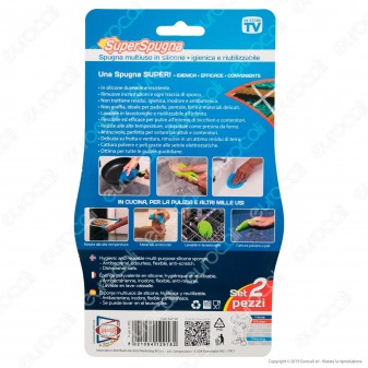 Intergross Super Spugna in Silicone Multiuso - Confezione da 2 Spugnette