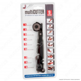 Intergross Multicutter Strumento da Taglio Multiuso con 9 Funzioni