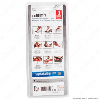 Intergross Multicutter Strumento da Taglio Multiuso con 9 Funzioni