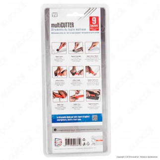 Intergross Multicutter Strumento da Taglio Multiuso con 9 Funzioni