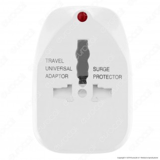 V-Tac Adattatore Singolo Universale Colore Bianco - SKU 8705