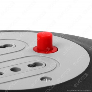 V-Tac Prolunga Avvolgicavo Spina 16A e 2 Prese 10/16A Bipasso Colore Nero - 5 metri - SKU 8700