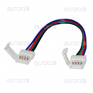 Connettore Flessibile per Strisce LED Multicolore RGB 5050 Clip 4 Pin