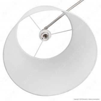 V-TAC VT-7451 Piantana in Metallo con Portalampada per Lampadine E27 Colore Bianco - SKU 8565
