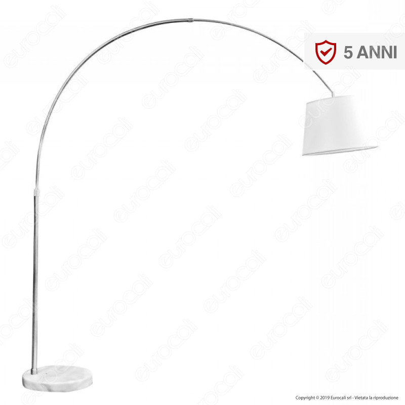 V-TAC VT-7451 Piantana in Metallo con Portalampada per Lampadine E27 Colore Bianco - SKU 8565