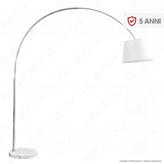 V-TAC VT-7451 Piantana in Metallo con Portalampada per Lampadine E27 Colore Bianco - SKU 8565