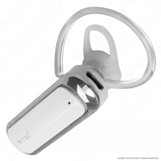 V-Tac VT-6800 Auricolare Bluetooth Headset Colore Bianco - SKU 7703