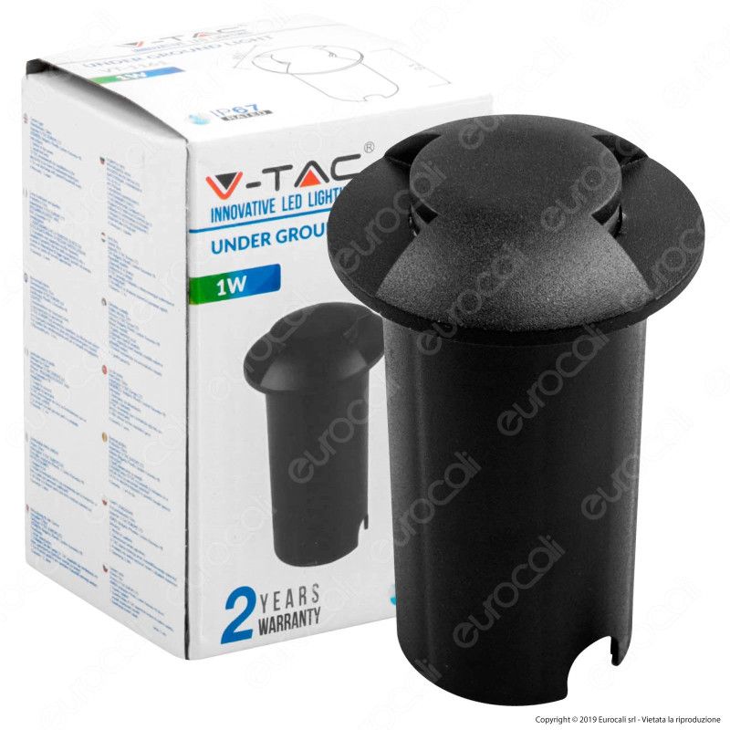 V-Tac VT-1161 Punto Luce LED 1W Segnapasso da Interramento IP67
