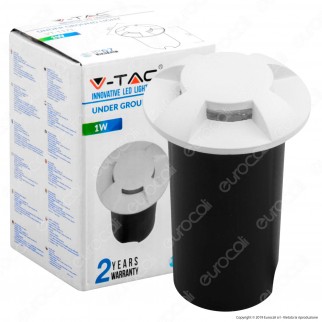 V-Tac VT-1171 Punto Luce LED 1W Segnapasso da Interramento IP67