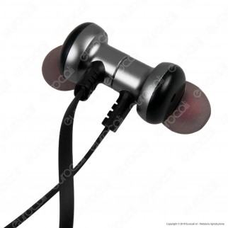 V-Tac VT-6166 Coppia di Auricolari Bluetooth Sports Earphones Colore Nero - SKU 7710