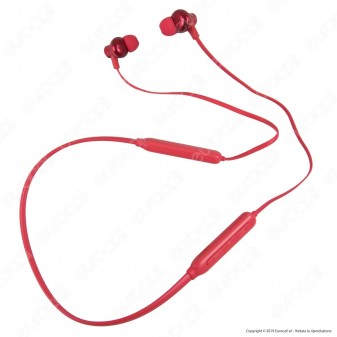 V-Tac VT-6166 Coppia di Auricolari Bluetooth Sports Earphones Colore Nero - SKU 7710