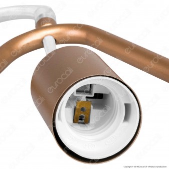 V-TAC VT-7321 Lampadario a Sospensione in Metallo con Portalampada per Lampadine E27 - SKU 3837