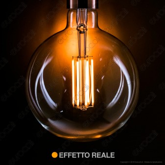 Daylight Lampadina E27 Filamento LED 7W Globo G155 Dimmerabile - mod. 700239.00L