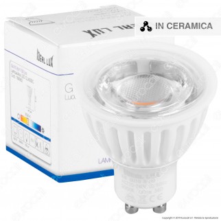 Ideal Lux Lampadina LED GU10 8W COB Faretto Spotlight in Ceramica e