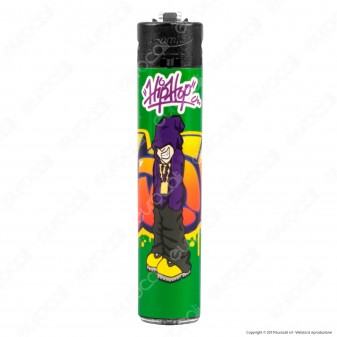 Atomic Festival Accendino Maxi Ricaricabile Fantasia Hip Hop - Serie di 4 Accendini