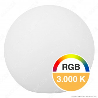 Velamp Solar Nova Sfera con Luce LED RGB+W Pannello Solare e Telecomando - mod. SL528