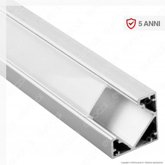 V-Tac VT-8114 Profilo Angolare in Alluminio per Strisce LED -