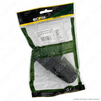 Ecova Presa Singola Schuko con Uscita Cavo Dritta e Copertura - mod. 30026