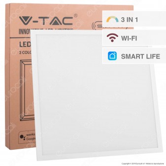 V-Tac Pannello LED 40W 60x60 Smart Life VT-5140 Wi-Fi Tricolor