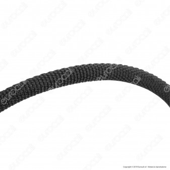 V-Tac VT-5362 Diamond Series USB Data Cable Type-C Cavo in Corda Colore Nero con Connettori a L 1m - SKU 8638