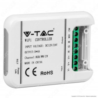 V-Tac Smart VT-5009 Wi-Fi Controller Dimmer per Strisce LED - SKU 8426
