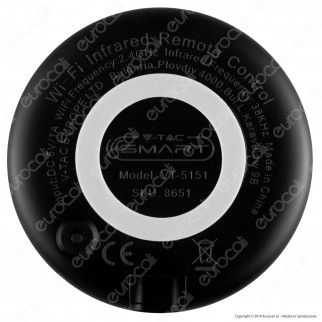 V-Tac Smart VT-5151 Universal IR Remote Compatibile con Amazon Alexa e Google Home- SKU 8651