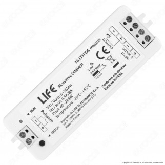 Life Controller Dimmer a zone strisce LED associabile a Telecomando e connessione pulsante cablato - mod. 16.LT5PDS
