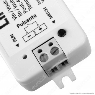 Life Controller Dimmer a zone strisce LED associabile a Telecomando e connessione pulsante cablato - mod. 16.LT5PDS